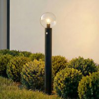 Bornes lumineuses Lindby Dangan, transparentes, 90 cm, verre, capteur