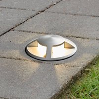 Lucande Anina LED recessed floor light, aluminium