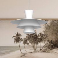 Luminex Hänglampa Plato, vit, metall, Ø 38 cm, E27