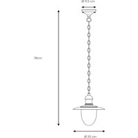Lucide Utomhushänglampa Aruba, svart