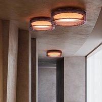 MARSET LED-taklampa Ringo, Ø 90 cm, rosé, plast, CCT