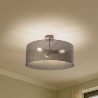 Domiluce Zofia ceiling lamp, coffee brown, metal, Ø 50 cm, 3-bulb, E27