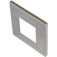 Hera LED-vägginbyggnadslampa Wall F, grå, 0,9 W, 7,5 x 7,5 cm
