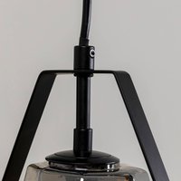 KARE Diamond Fever pendant light, black, 1-bulb