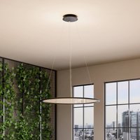 Lampa wisząca LED PANEL, czarna, Ø 63 cm, metal, CCT ściemniana 50 W