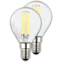 Briloner LED-lampa droppe E14 2,5W klar 3000K 525lm energiklass 2er