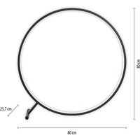 Paul Neuhaus LED floor lamp Hula CCT with remote control Ø 80 cm