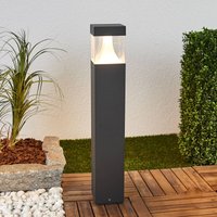 Lucande Egon LED path light, height 65 cm, graphite grey, IP54
