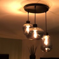 Steinhauer Hänglampa Reflektion, 3 lampor Ø 40 cm