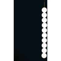 Terzani Abacus pendant white/brass/brass 10-bulb.