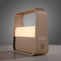 PURE Go LED rechargeable table lamp, bronze, aluminium