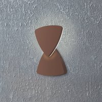 EGLO LED-utomhusvägglampa Pedersano rostfärgad Bredd 14 cm Triangel