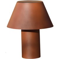 LED-Solar-Tischleuchte Vivo, braun, IP44, Höhe 30 cm, dim.
