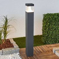 Lucande Egon LED path light, height 90 cm, graphite grey, IP54