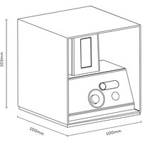Calex LED laddningsbar sensor utomhus vägglampa, upp/ner, svart