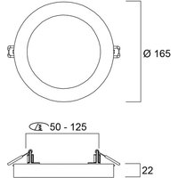 START 5in1 LED ceiling light, , Ø , CCT, dimmable
