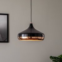 Opviq Hanging light Yildo 253-S 1-bulb Ø36cm black/copper