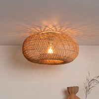 GOOD & MOJO Arizona ceiling light, natural, Ø 50 cm bamboo E27