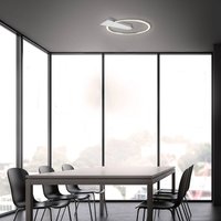 Briloner LED-taklampa Nico, 3 000 K, rund, krom