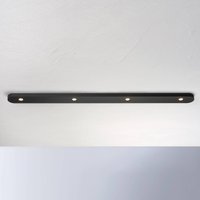 Bopp Close LED ceiling light, 4-bulb, black