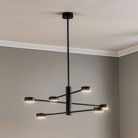 Nowodvorski Lighting Taklampa Orbit VI, svart, 6 lampor