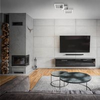 Briloner Frame LED-taklampa, 3 000 K, krom