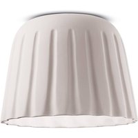 Ferroluce Taklampa Madame Gres keramik höjd 29 cm, vit