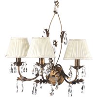 ONLI Vägglampa Karen 3 lampor brons