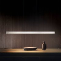 Trio Lighting Donegal LED pendant light, nickel-coloured, length 150 cm, CCT