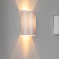 Euluna Satin wall light made of atlas, silver/gold