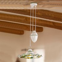 Ceramiche Höjdvarierbar dragpendellampa GIRASOLA