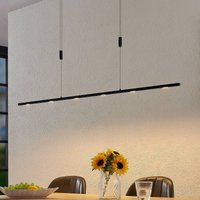Lucande LED hanging light Stakato, 140 cm, 6-bulb, dimmable