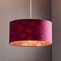 Maco Design Savanna pendant light with velvet lampshade