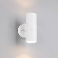Trio Lighting Turia outdoor wall lamp, matt white, height 16 cm, metal