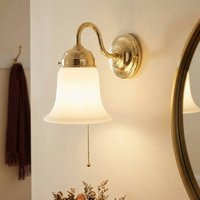 Berliner Messinglampen Vägglampa Sibille i polerad mässing