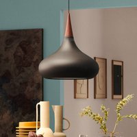 FRITZ HANSEN Orient P2 pendant lamp, black/pink, Ø 34 cm