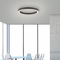 Plafonnier LED PURE Lines, Ø 50 cm, anthracite, CCT, télécommande