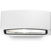 Ideallux Ideal Lux utomhusvägglampa Andromeda, vit, bredd 22 cm, aluminium