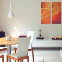 Lucide Gipsy konisk pendellampa i gips