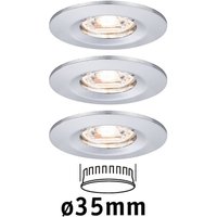Paulmann Nova mini 3 spots encastrés IP44 chromé