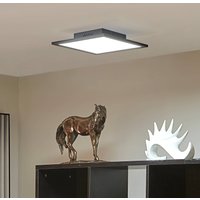 Lindby LED panel Lamin, black, 30 cm, CCT, dimmable, remote control