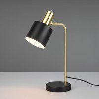 Reality Leuchten Adam table lamp, one-bulb, black/gold