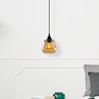 Opviq Hänglampa Gold 030, glas guld-transparent Ø 15 cm 1 lampa