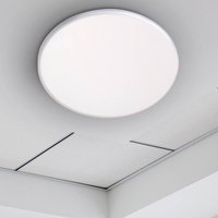 Näve LED-inbyggnadslampa Suma, Ø 21,5 cm, vit, dimbar, IP44