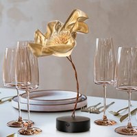 Slamp LaFleur LED table lamp, rechargeable battery, velvet
