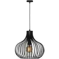Freelight Aglio hanging light, Ø 38 cm, black, metal