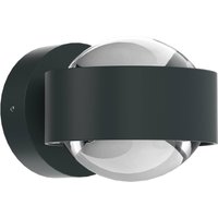 Puk Mini Wall LED 2x8W Linsen klar, anthrazit matt
