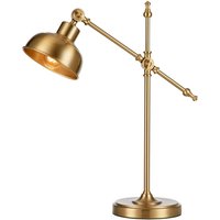 Tischleuchte Grimstad, messingfarben antik, Eisen, Höhe 56cm