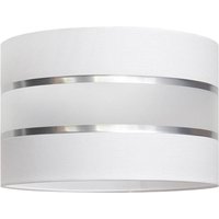 Lampenschirm Helen E27 Ø25/Höhe 15cm weiß/silber