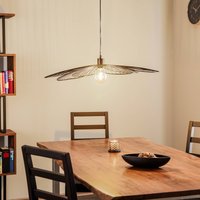 ONLI Nera Fiore pendant light, flower shape, metal